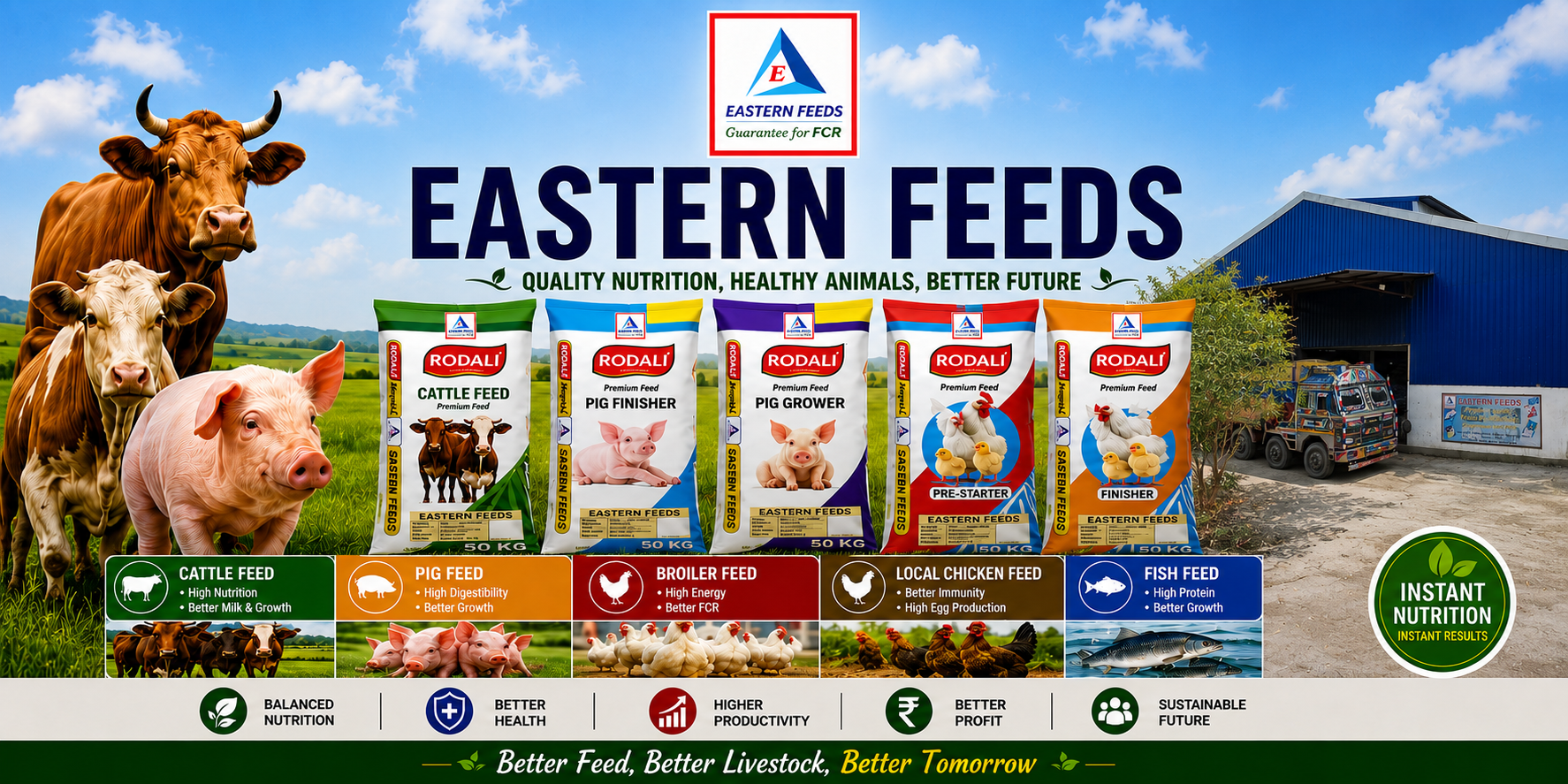 Eastern Feeds — quality feeds for poultry, livestock and aquaculture