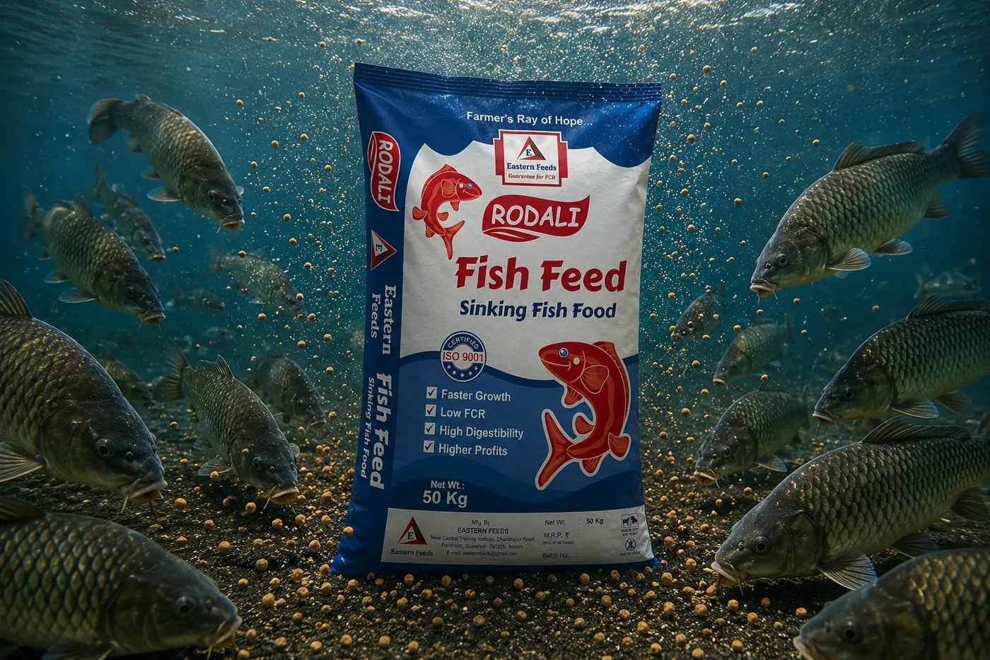 Eastern Feeds Sinking Fish Feed aquaculture
